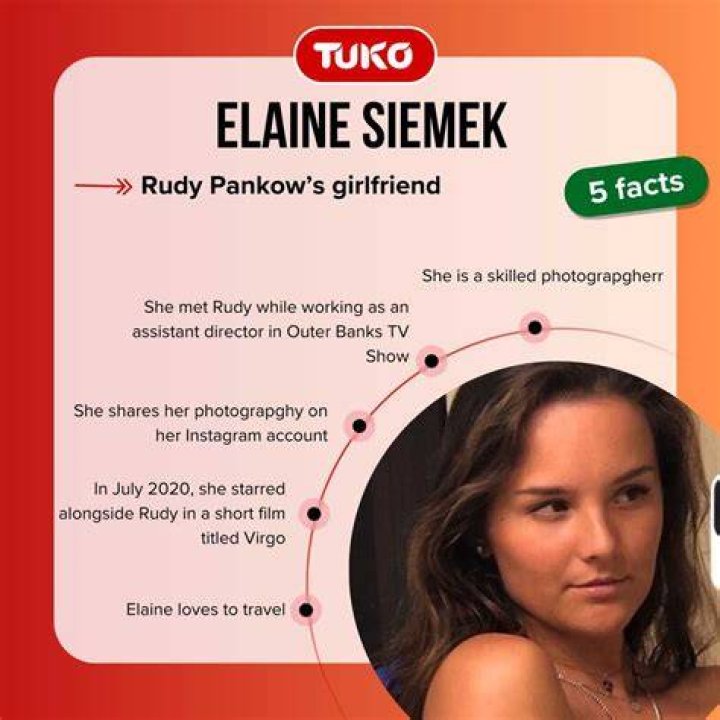 Who is Rudy Pankows girlfriend, Elaine Siemek